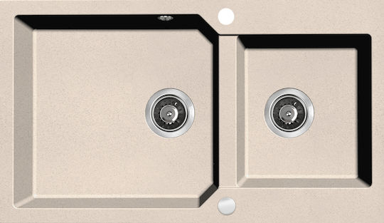 Laveo SPM 4208 Drop-In Μ86xΠ49.7cm Beige Laveo SPM 4208 Drop-In Μ86xΠ49.7cm Beige