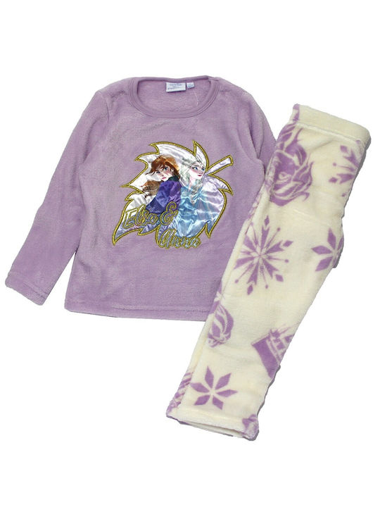 Disney Παιδική Πιτζάμα Χειμωνιάτικη Fleece Coral, Violet, Λιλά Frozen Disney Παιδική Πιτζάμα Χειμωνιάτικη Fleece Coral, Violet, Λιλά Frozen
