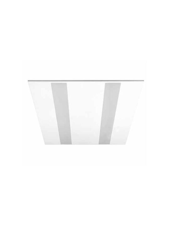KT Lighting Vertieft LED Panel 21.4W mit Warmes Weiß Licht 3000K