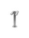 KT Lighting Outdoor Floor Lamp Small Post LED 6.2W with Warm White Light Gray
