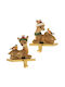 Iliadis Weihnachtliche Figur Hirsche Braun Höhe 13cm Kaminhaken