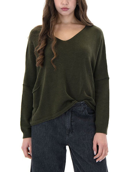 Namaste Damen Pullover Khaki