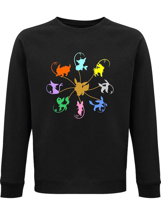 Παιδικό Φούτερ Black Eevee Evolution Pokemon