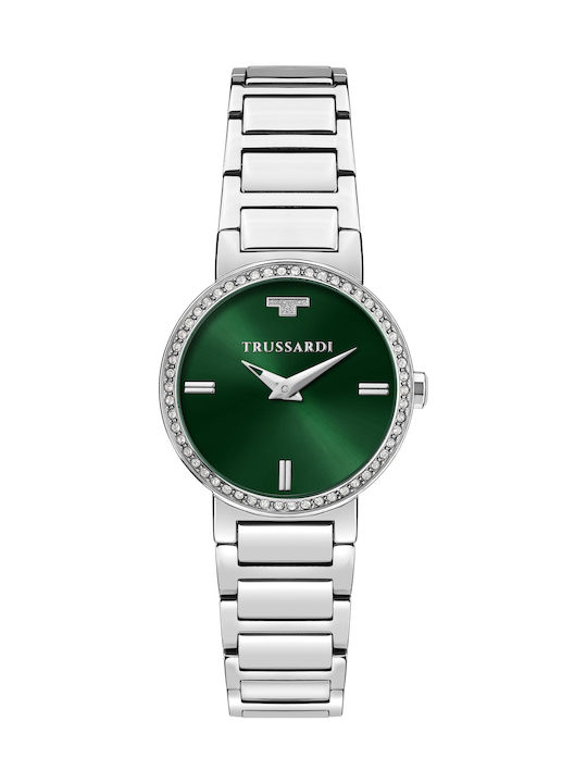 Trussardi Tbridge Women's Watch with Silver Metal Bracelet