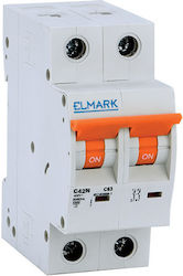 Elmark Automatic Circuit Breaker 32A Double-pole 41675C