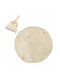 Flannel Blanket Flippy Hat Set Envelope Shape Newborns Polyester Material 85 Cm Cream