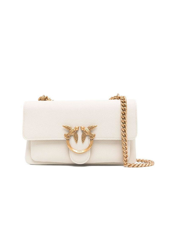 Pinko Leather Women's Bag Crossbody White