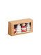 Hängendes Ornament Baum Rot 4cm Set 4Stück