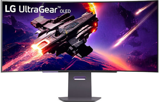 LG 45GS95QX-B Ultrawide OLED Curved Monitor 45" QHD 3440x1440 240Hz με Χρόνο Απόκρισης 0.03ms GTG