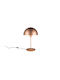 Trio Lighting Metall Tischlampe mit Braun Schirm und Basis