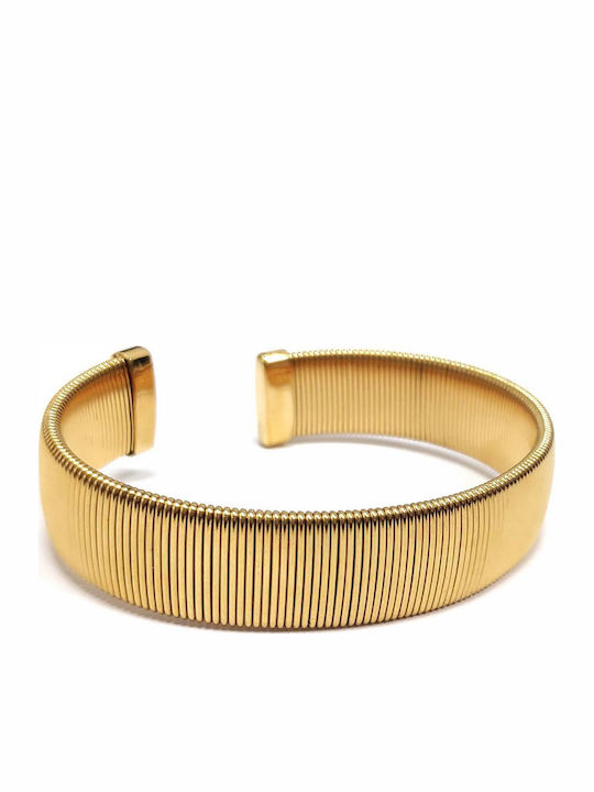 Isay Collection Γυναικείο Βραχιόλι Χειροπέδα από Ανοξείδωτο Ατσάλι Επιχρυσωμένο