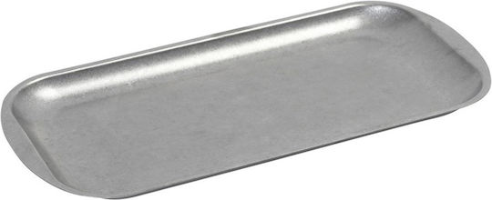 Espiel Snow Serving Platter Rectangular made of Porcelain Gray 37x20cm