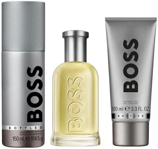 Boss Bottled Ανδρικό Σετ με Eau de Toilette 3τμχ