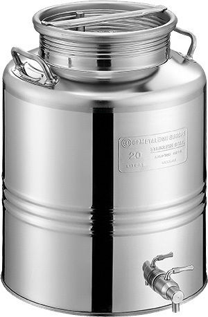 Metal Box Δοχείο Inox 20lt 15036