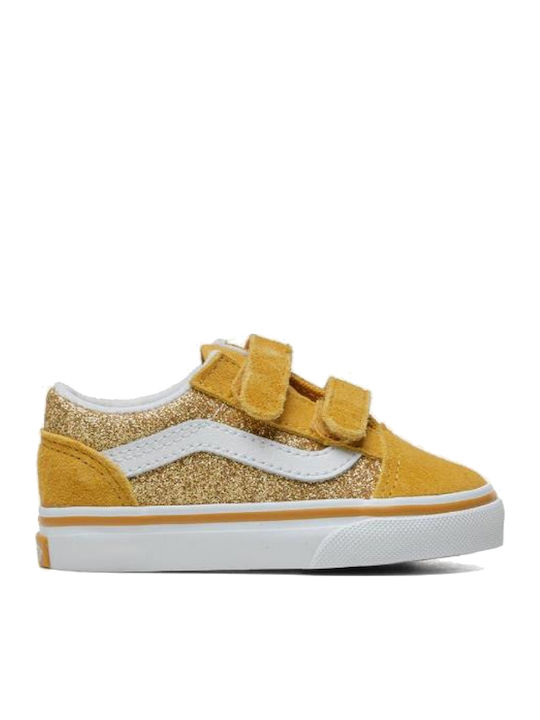 Vans Old Skool Παιδικά Sneakers με Σκρατς Χρυσά