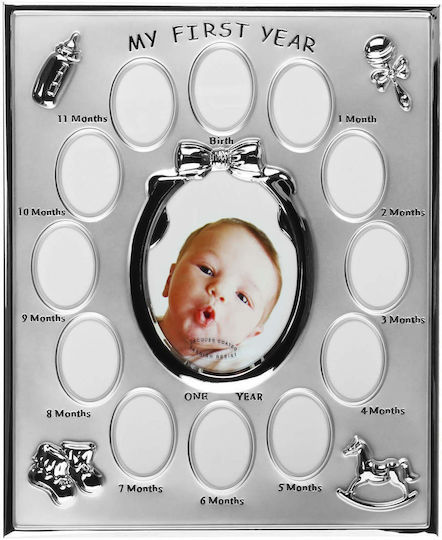 My First Erinnerungsrahmen für Babys aus Silber