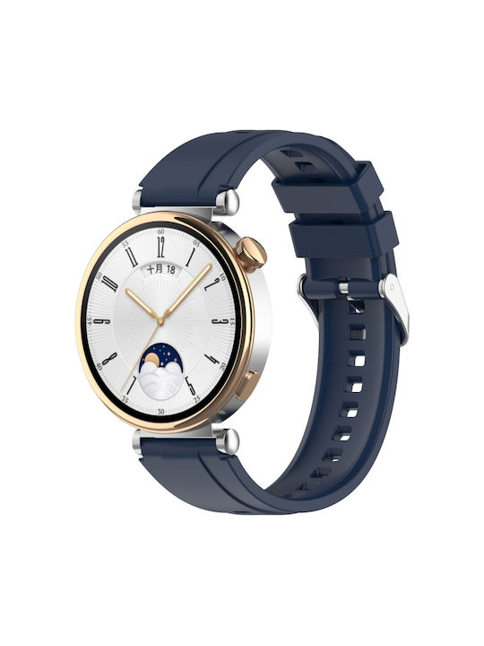 Каишка Силикон Син (Huawei Watch GT4/GT5 41mm / GT5 Pro 42mm)