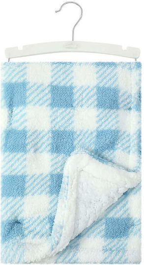 Mother's Choice Pătură Pepinieră Swaddling pături Fleece Albastru Blue 76x102cm