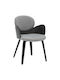 Darnell Dining Room Wooden Armchair Black, Grey 56x56x83cm