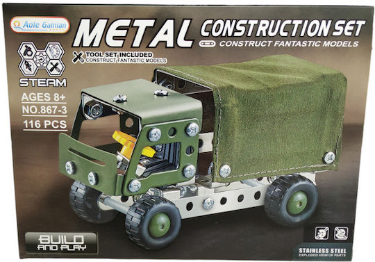 Metallic Construction Toy for 3+ years