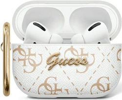 Калъф Apple Airpods 1 2 Guess Cover Hook Gua2pg4gph Бял 3666339310622