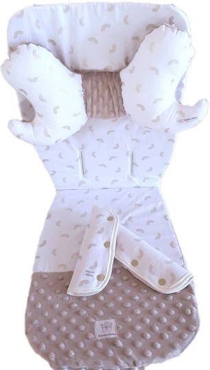 BabyValia Stroller Seat Liner Double Sided 35x85cm Gray