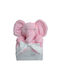 Makis Tselios Home Κουβέρτα Αγκαλιάς & Λίκνου Ροζ με Ζωάκι Pink 80x110εκ.