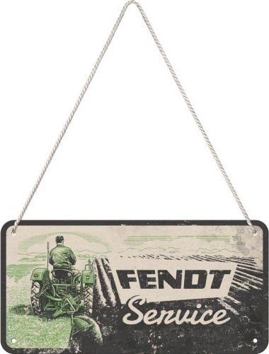 Nostalgic Art 3D Hängende Wanddekoration Fendt Service aus Metall 20x10cm