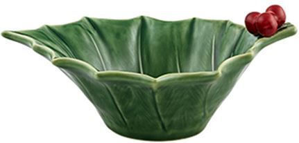 Bordallo Pinheiro Christmas Bowl Ceramic L21.5xW15.5cm.