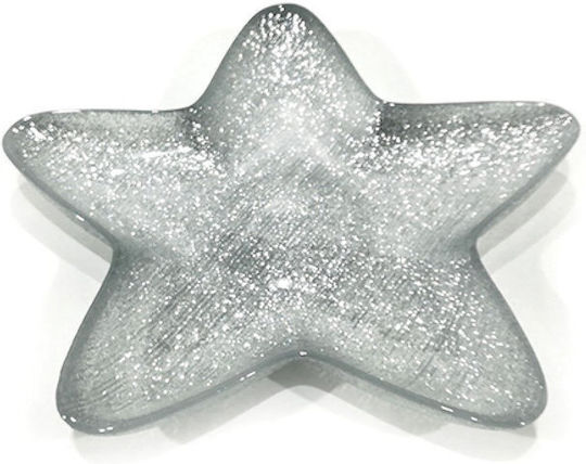 General Trade Weihnachtlicher Salve Glas Transparent L23.5xB23.5cm.