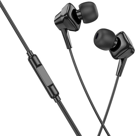 Hoco Wire Earphones Lightning Microphone M113 Black