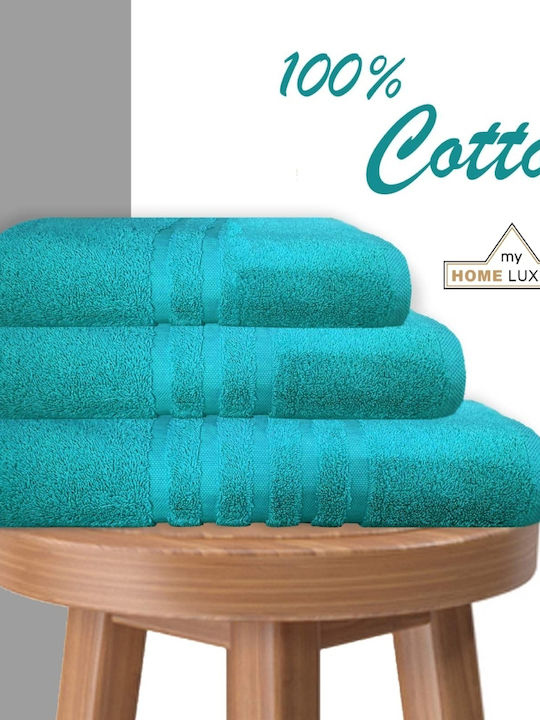 My Home Luxury 40x60cm Turquoise Bath Towel Wei...