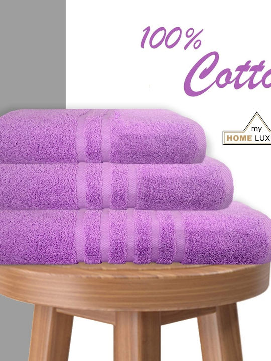 My Home Luxury Facecloth 50x90cm Lilac Weight 6...