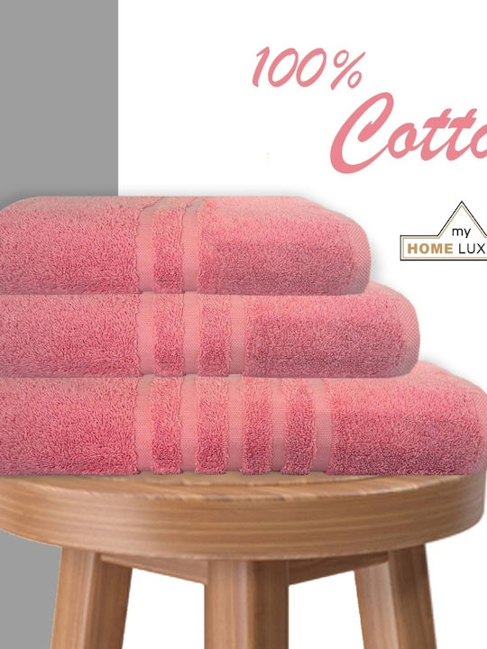 My Home Luxury Facecloth 50x90cm Pink Weight 60...