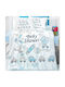 Beauty Home Baby Sheets Set Crib Cotton Light Blue Multicolored 100x150cm 4pcs