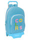 Benetton Spring School Bag Trolley Light Blue