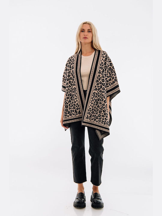 Animal Women's Knitted Cardigan Camel