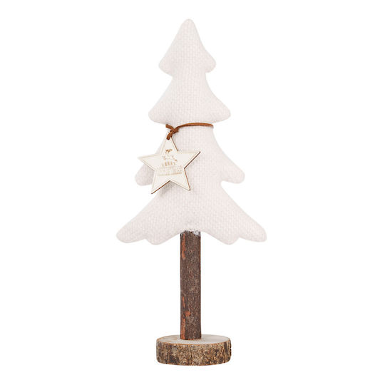 Christmas Decorative Fabric Tree 33cm White