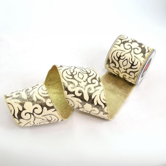 Acapulco Bagging Loneta Foil Christmas Ribbon 10cm X 4.5m T3360783/10
