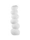 Fankon Flowers Decorative Vase Lipa White 12x12x45cm