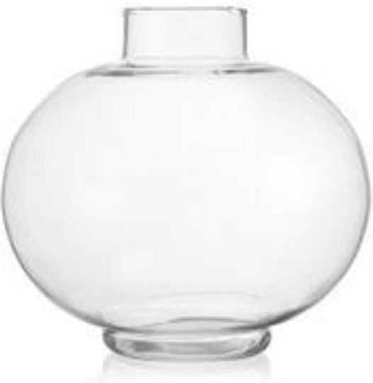Fankon Flowers Glass Vase Selene Transparent 21x19cm