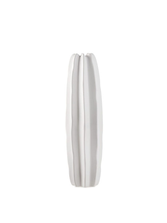 Fankon Flowers Decorative Vase Maja White 16.5x16x58cm