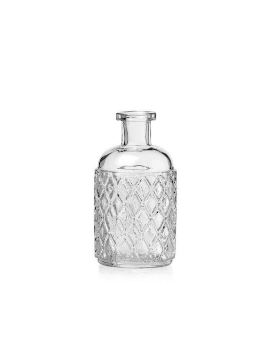Fankon Flowers Διακοσμητικό Βάζο Γυάλινο Elaira Διάφανο Φ6.5xΥ12.5cm 6τμχ