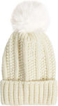 Celestino Pom Pom Beanie Beanie Knitted in Ecru...