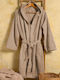 Melinen Bloom Bathrobe with Hood Beige 400gr/m²