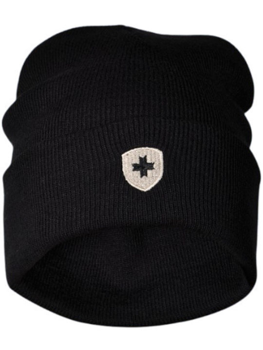 Beanie Unisex Σκούφος Πλεκτός σε Μαύρο χρώμα
