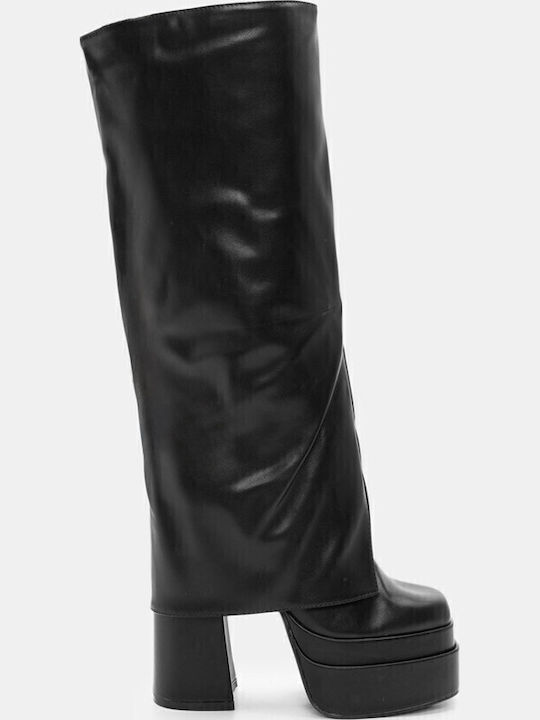Damenstiefel mit hohem Absatz Schwarz