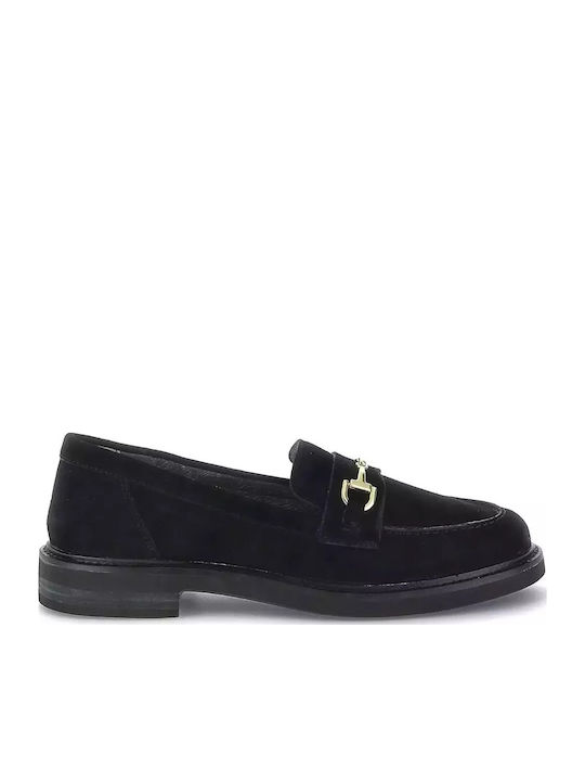 Stonefly Γυναικεία Loafers σε Μαύρο Χρώμα