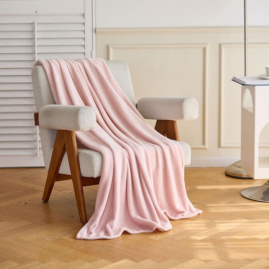 Astron Italy Ριχτάρι Πολυθρόνας Γούνινο 130x160εκ. Light Pink 19755 Astron Italy Ριχτάρι Πολυθρόνας Γούνινο 130x160εκ. Light Pink 19755