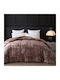 Liolios Home Bettdecke Großes Doppelbett 220x240cm Cordelia Amethyst